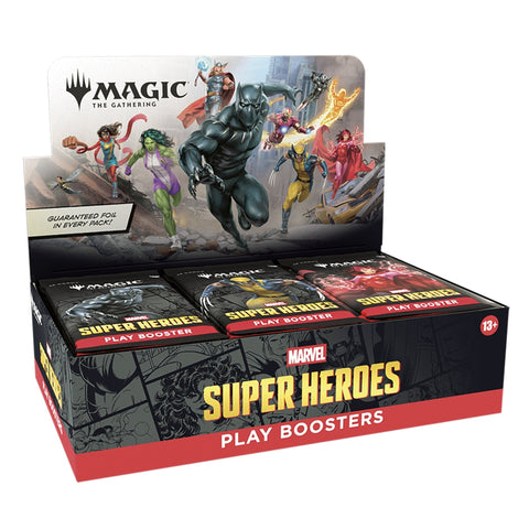 Wizards Of The Coast Magic the Gathering Marvel Super Heroes Play Boosters 30 Boosters Per Display