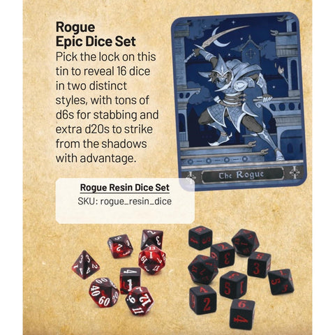 Dungeons & Dragons Beadle & Grimm's EPIC Dice Set & Rolling Tray Rogue
