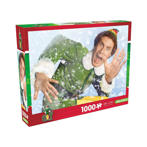 Aquarius 1000pc Aquarius Elf Christmas Movie Glitter Cardboard Puzzle 51x71cm