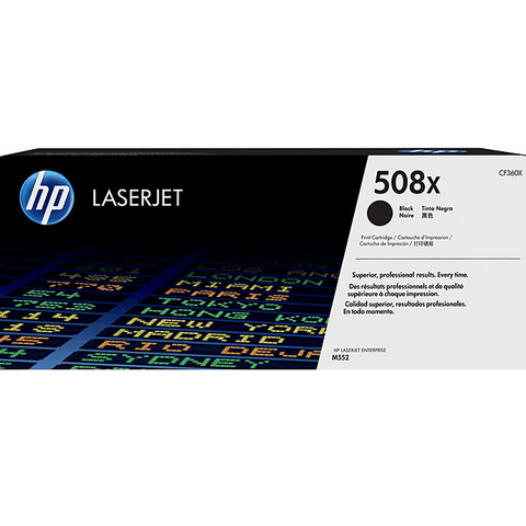 HP 508X Toner Ink Cartridge High Yield Black LaserJet Genuine CF360X