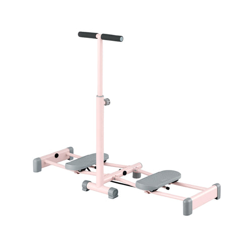 Everfit Foldable Ski Exercise Machine Leg Thigh Trainer Home Fitness Cardio Pink 105cmx95cm