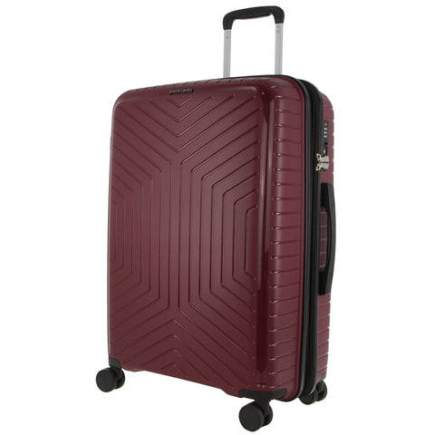 Pierre Cardin Hard-Shell Suitcase 65cm Medium (Burgundy)
