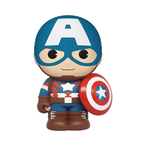 Marvel Avengers Captain America Figural PVC Coin/Piggy Bank 5.9in Action Figure