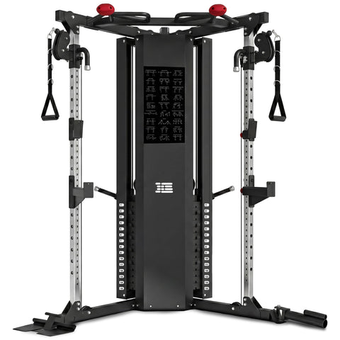 Powertrain Home Gym Station Functional Trainer Power Rack 136kg Weight Stack