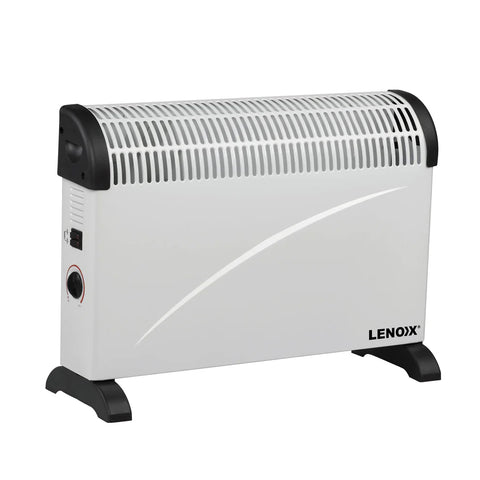 Lenoxx 2000W Convector Heater Small 53x20x39cm Portable Lightweight (White)