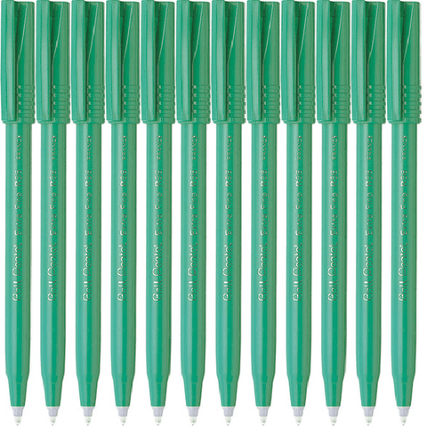 Pentel R56 Box 12 Ball Pens 0.6mm Extra Fine (Green)