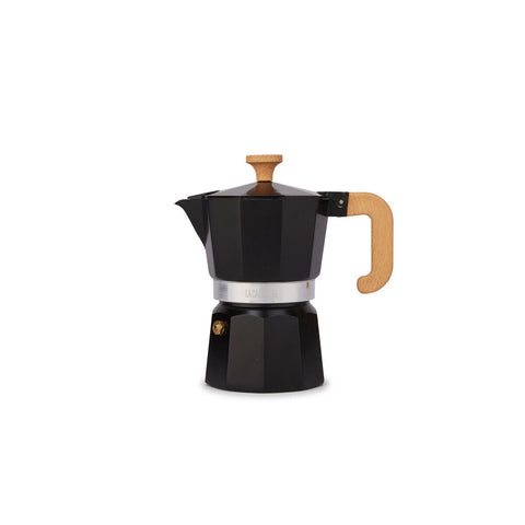 La Cafetiere Venice 3-Cup 150ml Espresso Maker Aluminum Coffee Pot (Black)