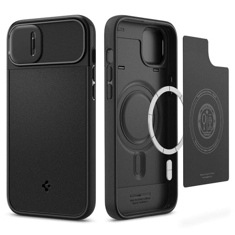 SPIGEN Optik Armor MagSafe Case for iPhone 14 Plus (Black)