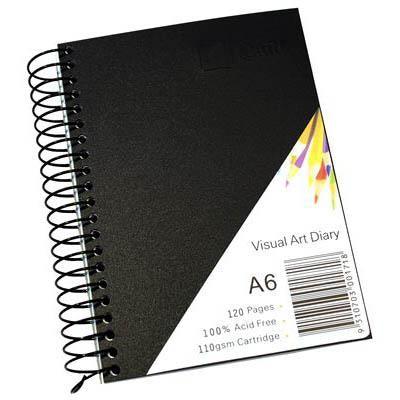 Quill Visual Art Diary 110Gsm 120 Page A6