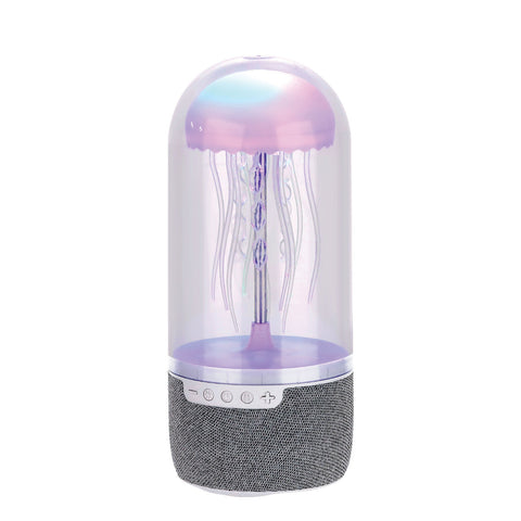 Laser Jellyfish Bluetooth Speaker with Night Light (Silver)