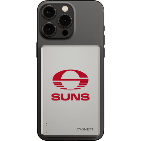 Cygnett AFL Magnetic Wireless 5K Power Bank (Gold Coast Suns)