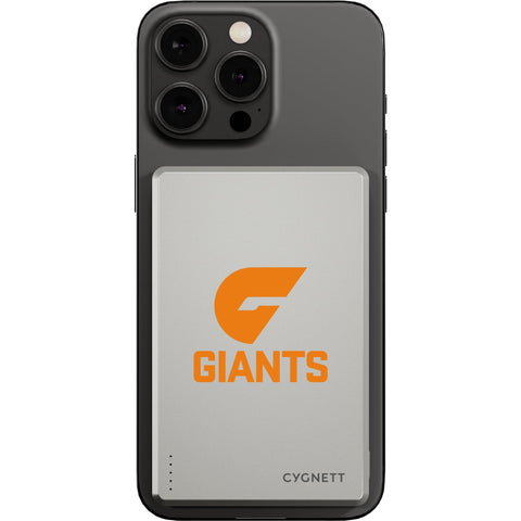 Cygnett AFL Magnetic Wireless 5K Power Bank (GWS Giants)