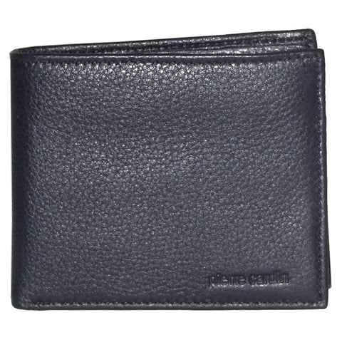Pierre Cardin Men's Italian Leather Bi-Fold RFID Protected Wallet 11cm (Black)