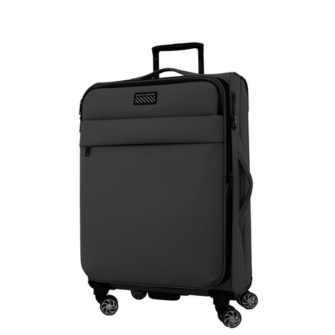 Pierre Cardin Soft Water-Repellent Medium Suitcase (Charcoal)