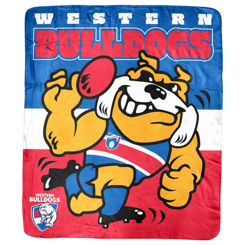 AFL - Western Bulldogs - Coral Fleece Rug