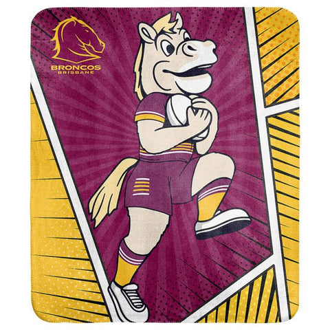 NRL - Brisbane Broncos - Coral Fleece Rug