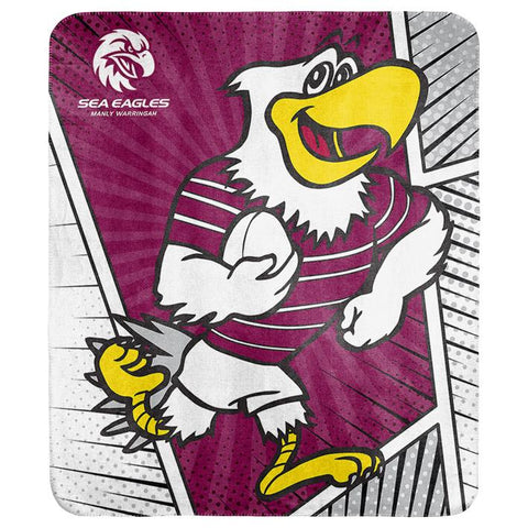 NRL - Manly-Warringah Sea Eagles - Coral Fleece Rug