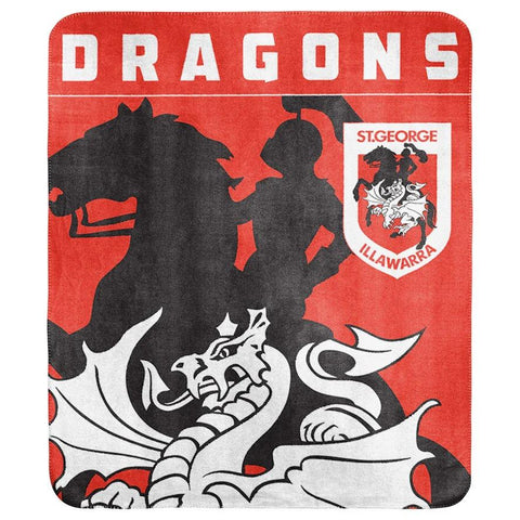 NRL - St. George Illawarra Dragons - Polar Fleece Blanket