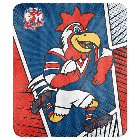NRL - Sydney Roosters - Coral Fleece Rug