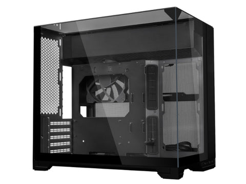 Lian Li O11 Vision-M Compact Tempered Glass Dual-Chamber Micro-ATX Case - Black