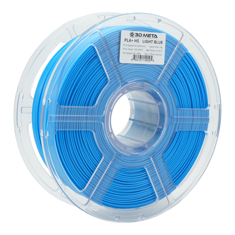 3D META High Speed PLA+ HS 3D Printing Filament - Light Blue