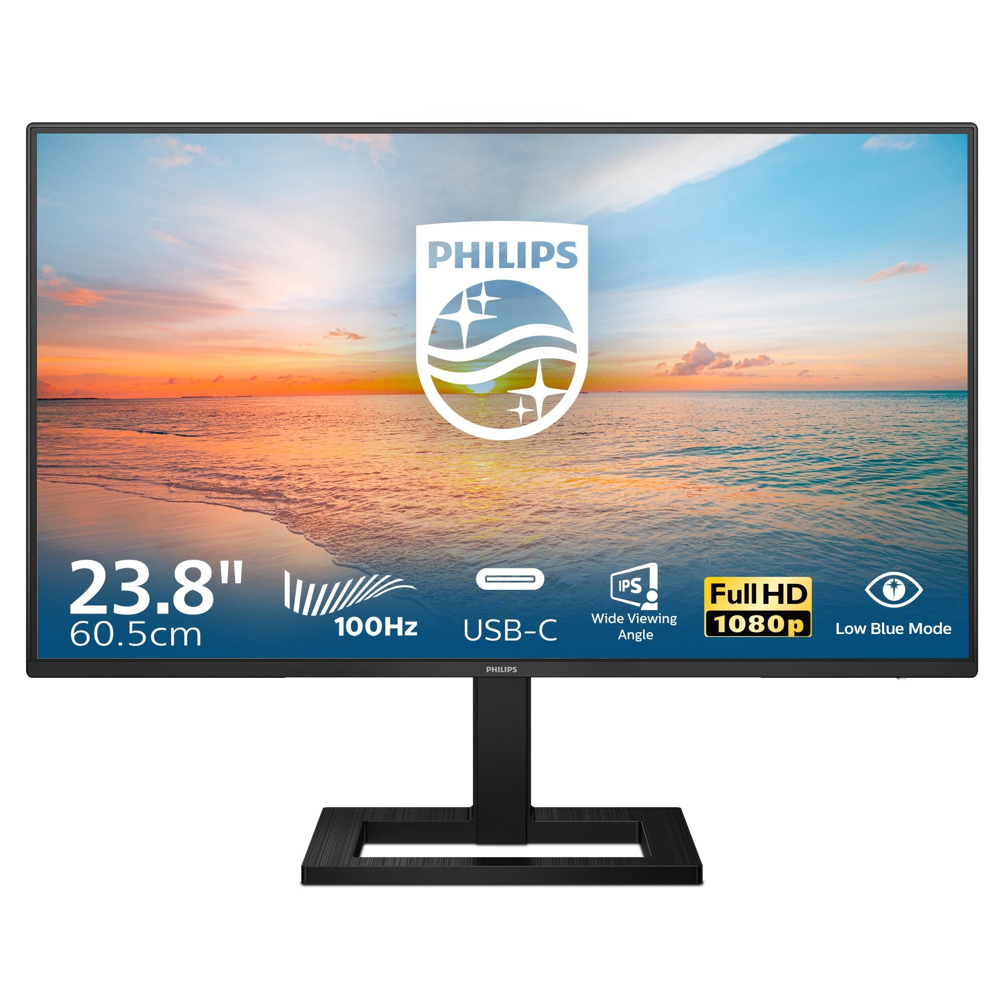 Philips 24E1N1300AE 23.8” FHD 100Hz USB-C Monitor - JB Hi-Fi