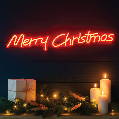 Lexi Lighting Merry Christmas Neon Sign 80*15cm Christmas Lights Red