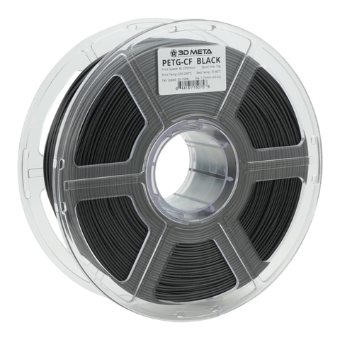3D META Carbon Fibre PETG 3D Printing Filament - Black