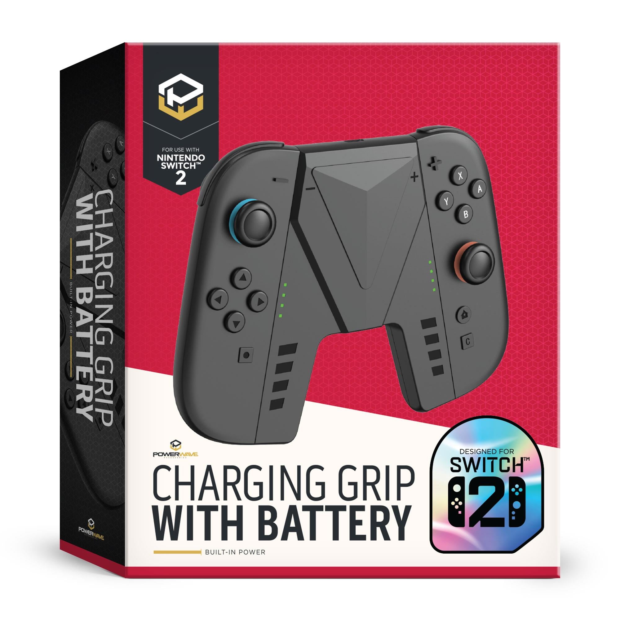 Powerwave Big W Joycons Powerwave Charging Grip With Battery For