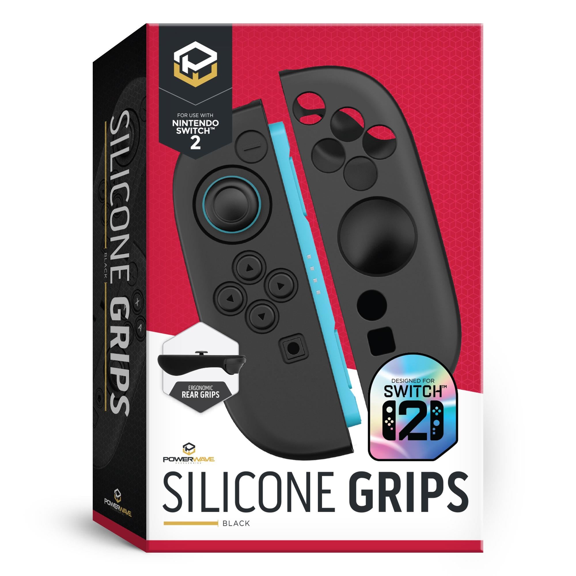 Powerwave Silicone Grips Black for Nintendo Switch JB Hi-Fi