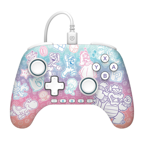 PowerA Advanced Wired Controller with hall effect modules for Nintendo Switch 2 (Mushroom Kingdom)
