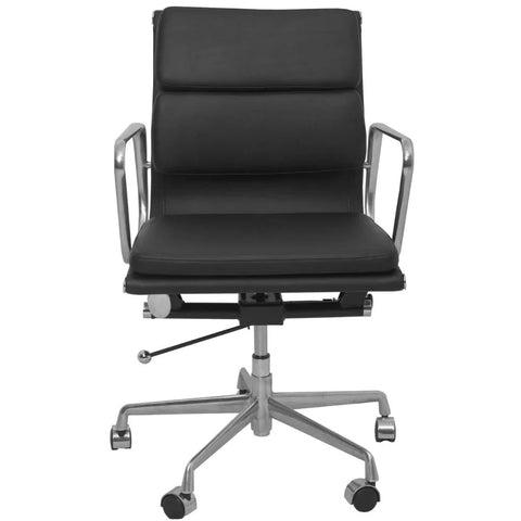 Rapidline PU900M Executive Chair Medium Back PU Leather Black