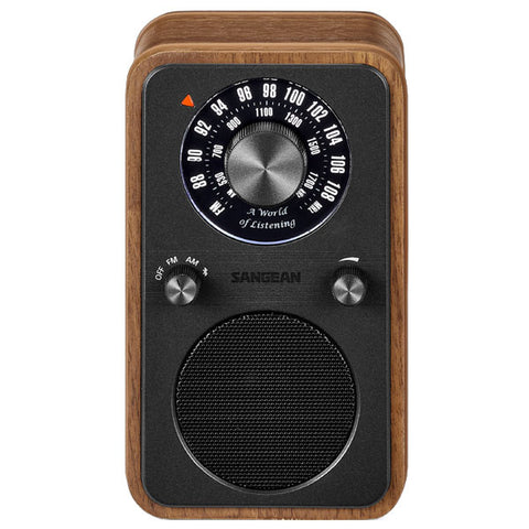 Sangean WR-9 AM/FM/BT Wooden Cabinet Radio - Vintage Walnut