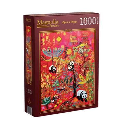 Magnolia 1000-Pieces Pandas Magali Modoux Puzzle