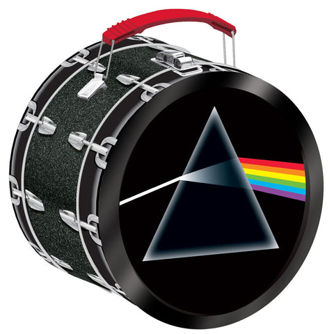 Aquarius Pink Floyd Collectable Drum Shaped Fun Lunch Storage Box 29x17cm Black
