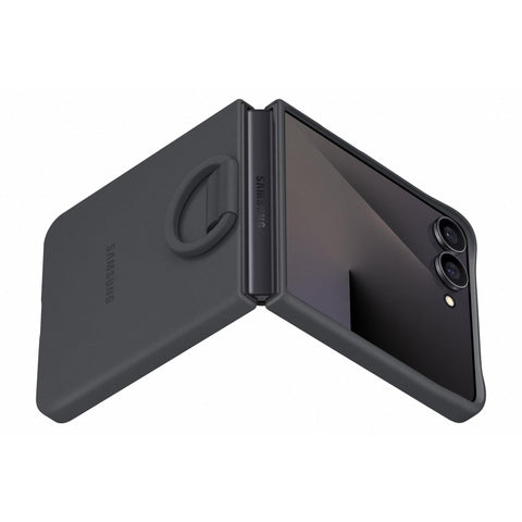 Samsung Silicone Ring Case for Galaxy Z Flip7 (Black)