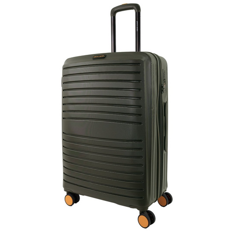 Pierre Cardin Classic Medium 113L Hard Shell Case Travel Luggage (Olive)