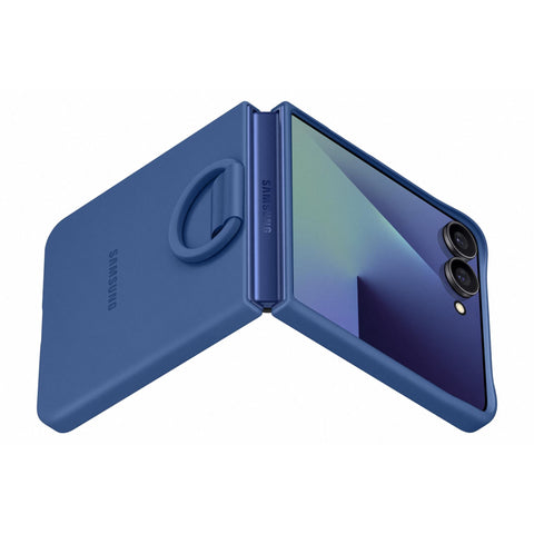 Samsung Silicone Ring Case for Galaxy Z Flip7 (Blue)