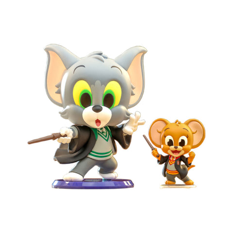 Tom & Jerry in Gryffidor & Slytherin House Robes Cosbaby Figure Toy Set