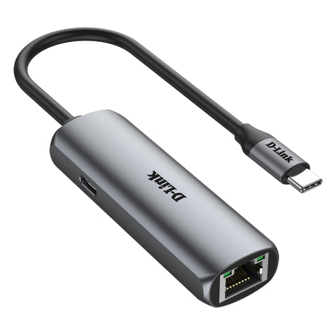 D-Link DUB-E135 USB-C to Gigabit Ethernet Adapter 
with 100W Power Delivery
