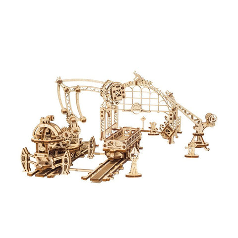 UGears Wooden Self Propelled 3D Puzzle Rail Mounted Manipulator Kit
