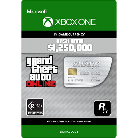 Grand Theft Auto Online - $1,250,000 Great White Shark Card (Digital Download)