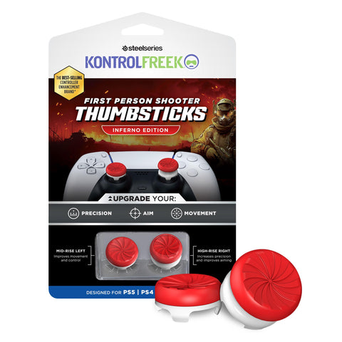 KontrolFreak FPS Inferno (Red/White) Kit for PlayStation