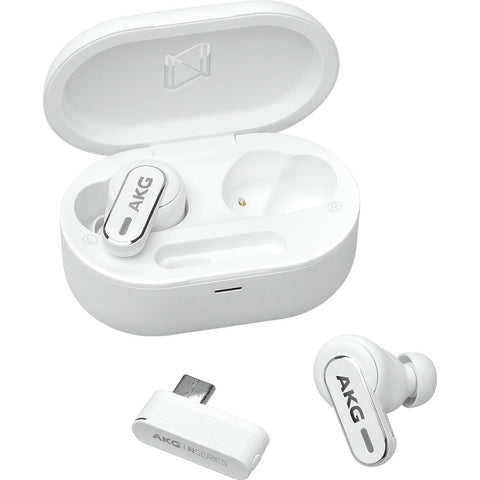 AKG N5 Hybrid TWS Noise Cancelling Earbuds (White)