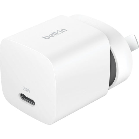 Belkin BoostCharge Compact USB-C Wall Charger 25W (White)