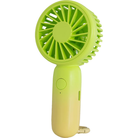 Flea Market Mini Handheld Fan (Green/Yellow)