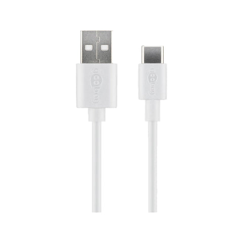 Goobay Charging and Sync Cable USB-A > USB-C™ 0.5M (White)