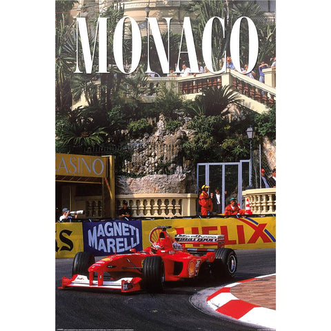 Ferrari - Monaco Poster