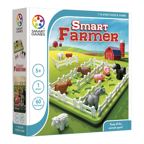 Smart Games Smart Farmer Single Player Puzzle Grid Game