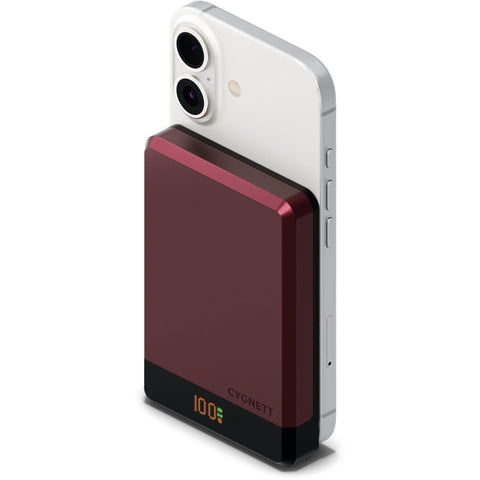 Cygnett 10k MagSlim Magnetic Power Bank (Cherry)